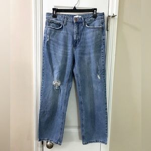 Ankle length boyfriend jeans